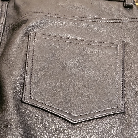 Christopher Kane Black Studded Leather Pants - Picture 3 of 12